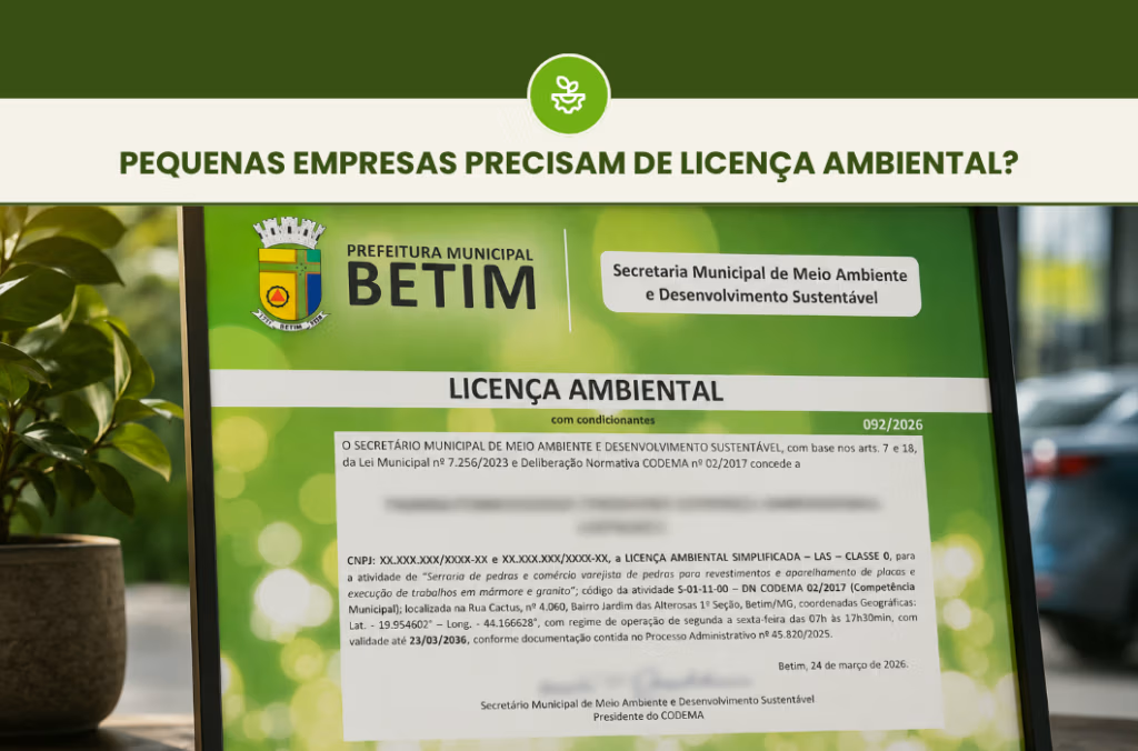 Pequenas empresas precisam de Licença Ambiental? 2 BLOG PGRSS 2
